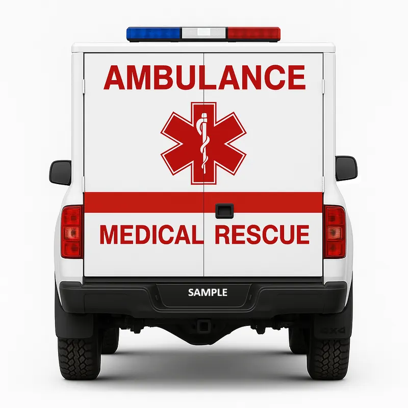 4×4 ambulance from the rear